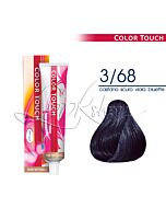 COLOR TOUCH Colorazione Tono su Tono -  3/68 Castano Scuro Viola Bluette - WELLA Professional - 60ml