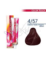 COLOR TOUCH Colorazione Tono su Tono - 4/57 Castano Medio Mogano Sabbia - WELLA Professional - 60ml