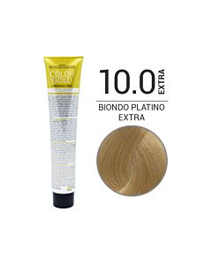 COLOR GOLD Colorazione in Crema senza Ammoniaca - BIONDO PLATINO EXTRA 10.0 EXTRA - DESIGN LOOK - 100 ml