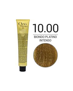 COLOR KERATIN ORO THERAPY Colorazione in Crema senza Ammoniaca 10,00 BIONDO PLATINO INTENSO - FANOLA - 100 ml