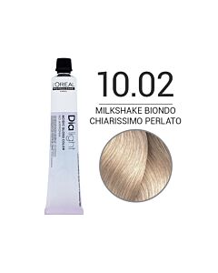 DIA LIGHT Colorazione in Crema senza Ammoniaca - 10.02 MILKSHAKE BIONDO CHIARISSIMO PERLATO - L'OREAL PROFESSIONNEL - 50 ml