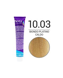 FANOLA Colorazione in Crema - 10,03 BIONDO PLATINO CALDO - FANOLA - 100ml