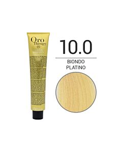COLOR KERATIN ORO THERAPY Colorazione in Crema senza Ammoniaca 10,0 BIONDO PLATINO - FANOLA - 100 ml