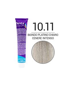 FANOLA Colorazione in Crema - 10,11 BIONDO PLATINO CHIARO CENERE INTENSO - FANOLA - 100ml