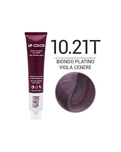 UP COLOR - Colorazione in Crema - 10.21 T BIONDO PLATINO VIOLA CENERE - TREND UP - 100ml