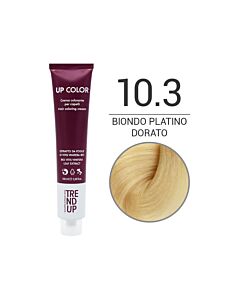 UP COLOR - Colorazione in Crema - 10.3 BIONDO PLATINO DORATO - TREND UP - 100ml
