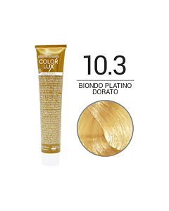 COLOR LUX Colorazione in Crema - 10.3 BIONDO PLATINO DORATO - DESIGN LOOK - 100ml