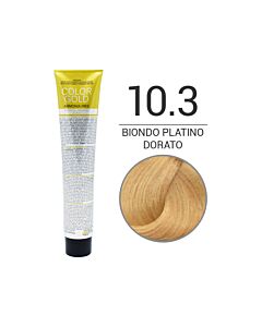 COLOR GOLD Colorazione in Crema senza Ammoniaca - BIONDO PLATINO DORATO 10.3 - DESIGN LOOK - 100 ml