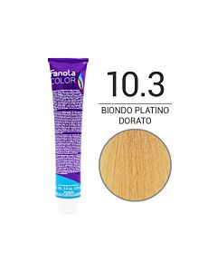 FANOLA Colorazione in Crema - 10,3 BIONDO PLATINO DORATO - FANOLA - 100ml