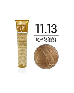 COLOR LUX Colorazione in Crema - 11.13 SUPER BIONDO PLATINO BEIGE - DESIGN LOOK - 100ml