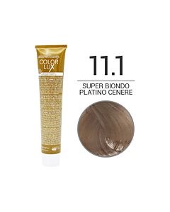 COLOR LUX Colorazione in Crema - 11.1 SUPER BIONDO PLATINO CENERE - DESIGN LOOK - 100ml
