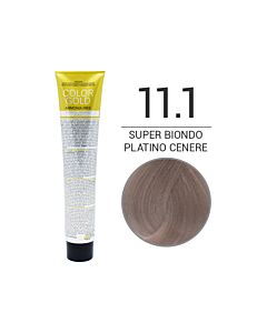 COLOR GOLD Colorazione in Crema senza Ammoniaca - SUPER BIONDO PLATINO CENERE 11.1 - DESIGN LOOK - 100 ml