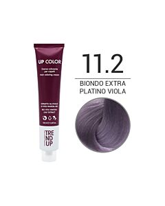 UP COLOR - Colorazione in Crema - 11.2 BIONDO EXTRA PLATINO VIOLA - TREND UP - 100ml