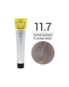 COLOR GOLD Colorazione in Crema senza Ammoniaca - SUPER BIONDO PLATINO IRISE' 11.7 - DESIGN LOOK - 100 ml