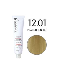 THREE COLORE - Colorazione in Crema - 12.01 - Platino Cenere - Naturale - FAIPA - 120ml