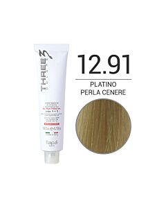 THREE COLORE - Colorazione in Crema - 12.91 - Platino Perla Cenere - Naturale - FAIPA - 120ml
