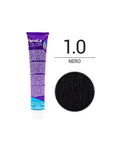 FANOLA Colorazione in Crema - 1,0 NERO - FANOLA - 100ml