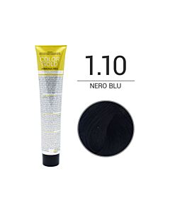 COLOR GOLD Colorazione in Crema senza Ammoniaca - NERO BLU 1.10 - DESIGN LOOK - 100 ml
