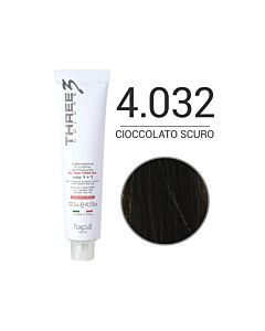 THREE COLORE - Colorazione in Crema - 4.032 - Cioccolato Scuro - Speciale - FAIPA - 120ml