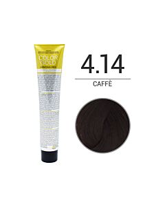 COLOR GOLD Colorazione in Crema senza Ammoniaca - CAFFE' 4.14 - DESIGN LOOK - 100 ml