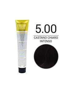 COLOR GOLD Colorazione in Crema senza Ammoniaca - CASTANO CHIARO INTENSO 5.00 - DESIGN LOOK - 100 ml