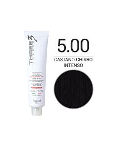 THREE COLORE - Colorazione in Crema - 5.00 - Castano Chiaro Intenso - Naturale - FAIPA - 120ml