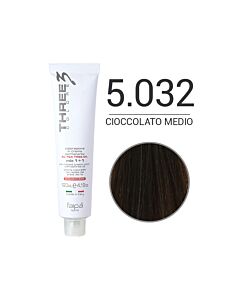 THREE COLORE - Colorazione in Crema - 5.032 - Cioccolato Medio - Speciale - FAIPA - 120ml