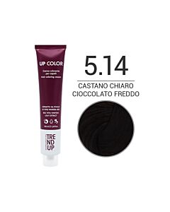 UP COLOR - Colorazione in Crema - 5.14 CASTANO CHIARO CIOCCOLATO FREDDO - TREND UP - 100ml
