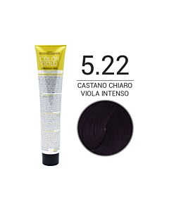 COLOR GOLD Colorazione in Crema senza Ammoniaca - CASTANO CHIARO VIOLA INTENSO 5.22 - DESIGN LOOK - 100 ml