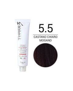 THREE COLORE - Colorazione in Crema - 5.5 - Castano Chiaro Mogano - Rosso - FAIPA - 120ml