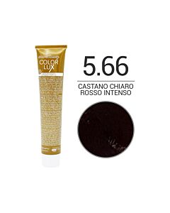 COLOR LUX Colorazione in Crema - 5.66 CASTANO CHIARO ROSSO INTENSO - DESIGN LOOK - 100ml