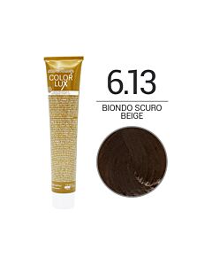COLOR LUX Colorazione in Crema - 6.13 BIONDO SCURO BEIGE - DESIGN LOOK - 100ml