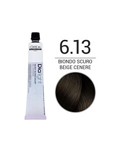 DIA LIGHT Colorazione in Crema senza Ammoniaca - 6.13 BIONDO SCURO BEIGE CENERE - L'OREAL PROFESSIONNEL - 50 ml