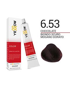 YELLOW COLOR Colorazione in Crema - 6.53 BIONDO SCURO MOGANO DORATO - ALFAPARF - 100ml