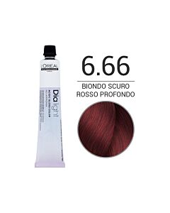 DIA LIGHT Colorazione in Crema senza Ammoniaca - 6.66 BIONDO SCURO ROSSO PROFONDO - L'OREAL PROFESSIONNEL - 50 ml