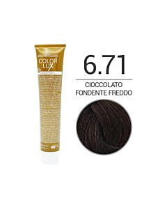 COLOR LUX Colorazione in Crema - 6.71 CIOCCOLATO FONDENTE FREDDO - DESIGN LOOK - 100ml
