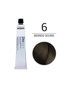 DIA LIGHT Colorazione in Crema senza Ammoniaca - 6 BIONDO SCURO - L'OREAL PROFESSIONNEL - 50 ml
