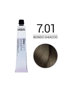 DIA LIGHT Colorazione in Crema senza Ammoniaca - 7.01 BIONDO GHIACCIO - L'OREAL PROFESSIONNEL - 50 ml