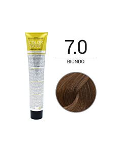 COLOR GOLD Colorazione in Crema senza Ammoniaca - BIONDO 7.0 - DESIGN LOOK - 100 ml