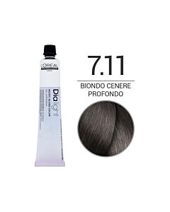DIA LIGHT Colorazione in Crema senza Ammoniaca - 7.11 BIONDO CENERE PROFONDO - L'OREAL PROFESSIONNEL - 50 ml
