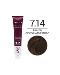 UP COLOR - Colorazione in Crema - 7.14 BIONDO CIOCCOLATO FREDDO - TREND UP - 100ml