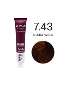 UP COLOR - Colorazione in Crema - 7.43 BIONDO AMBRA - TREND UP - 100ml
