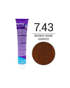FANOLA Colorazione in Crema - 7,43 BIONDO RAME DORATO - FANOLA - 100ml
