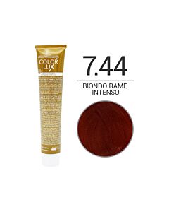 COLOR LUX Colorazione in Crema - 7.44 BIONDO RAME INTENSO - DESIGN LOOK - 100ml