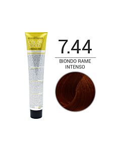 COLOR GOLD Colorazione in Crema senza Ammoniaca - BIONDO RAME INTENSO 7.44 - DESIGN LOOK - 100 ml