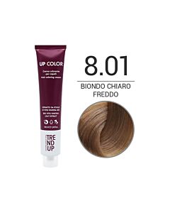 UP COLOR - Colorazione in Crema - 8.01 BIONDO CHIARO FREDDO - TREND UP - 100ml