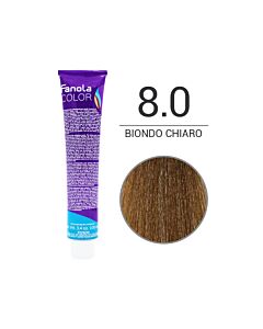 FANOLA Colorazione in Crema - 8,0 BIONDO CHIARO - FANOLA - 100ml