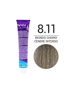 FANOLA Colorazione in Crema - 8,11 BIONDO CHIARO CENERE INTENSO - FANOLA - 100ml