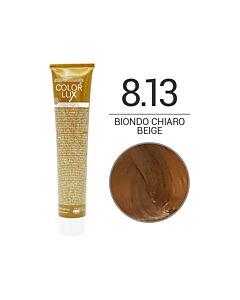 COLOR LUX Colorazione in Crema - 8.13 BIONDO CHIARO BEIGE - DESIGN LOOK - 100ml