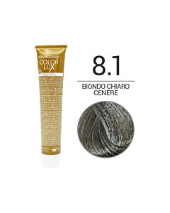 COLOR LUX Colorazione in Crema - 8.1 BIONDO CHIARO CENERE - DESIGN LOOK - 100ml
